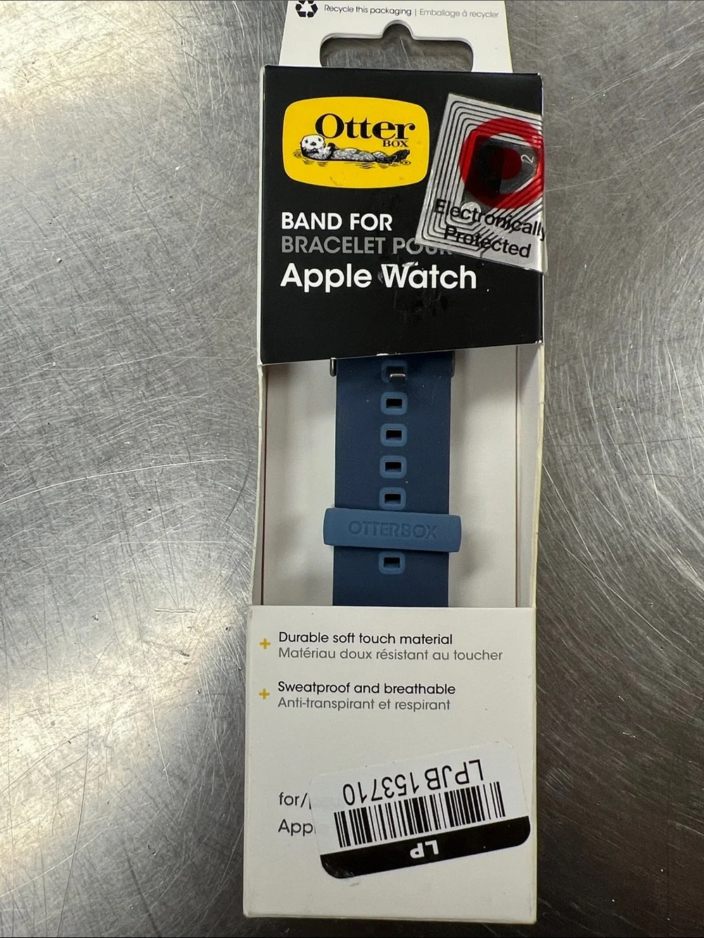 Moby Fox Classic Leather Band and Blue OtterBox band for Apple Watch